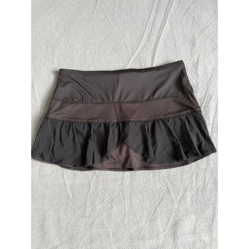 Lucky in Love Women XL Active Mini Black Ruffle Tennis Skort Golf Skirt